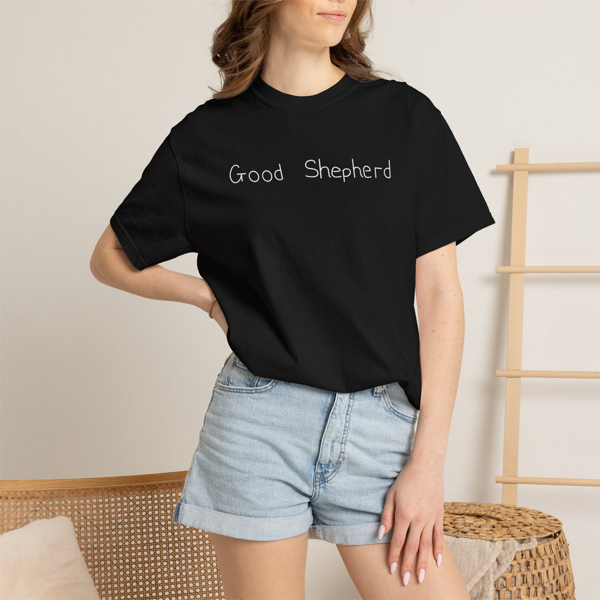 Signature John 10:11 Tee — Black
