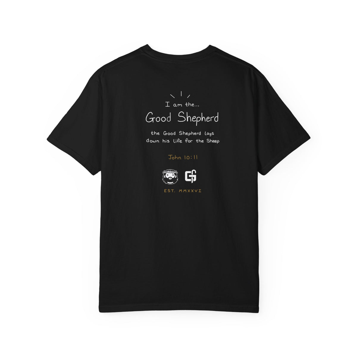 Signature John 10:11 Tee — Black